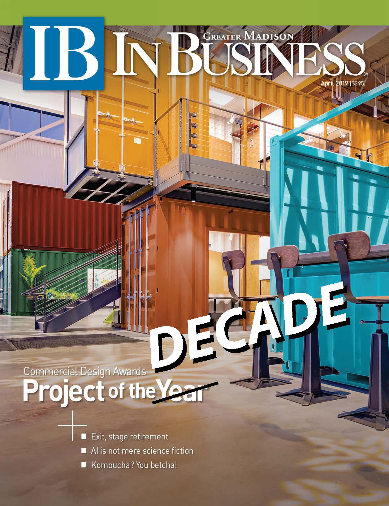 InBusiness Magazine Cover Project of the Decade