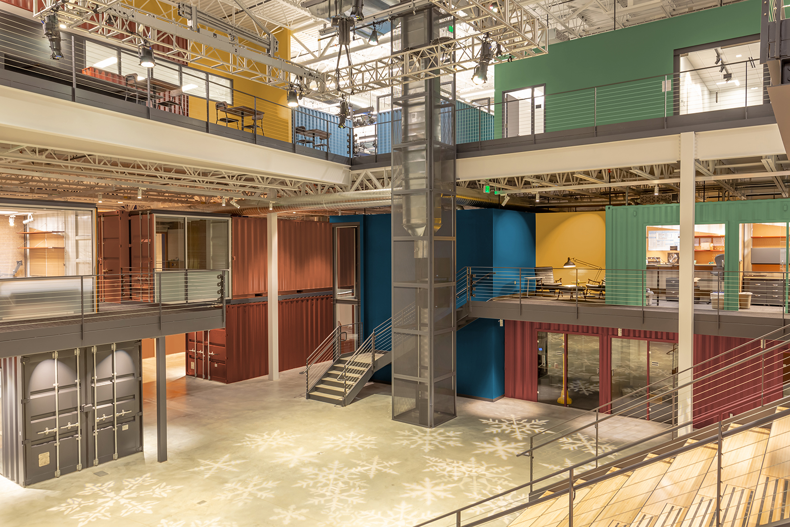 Container Office Second Level View at ETC