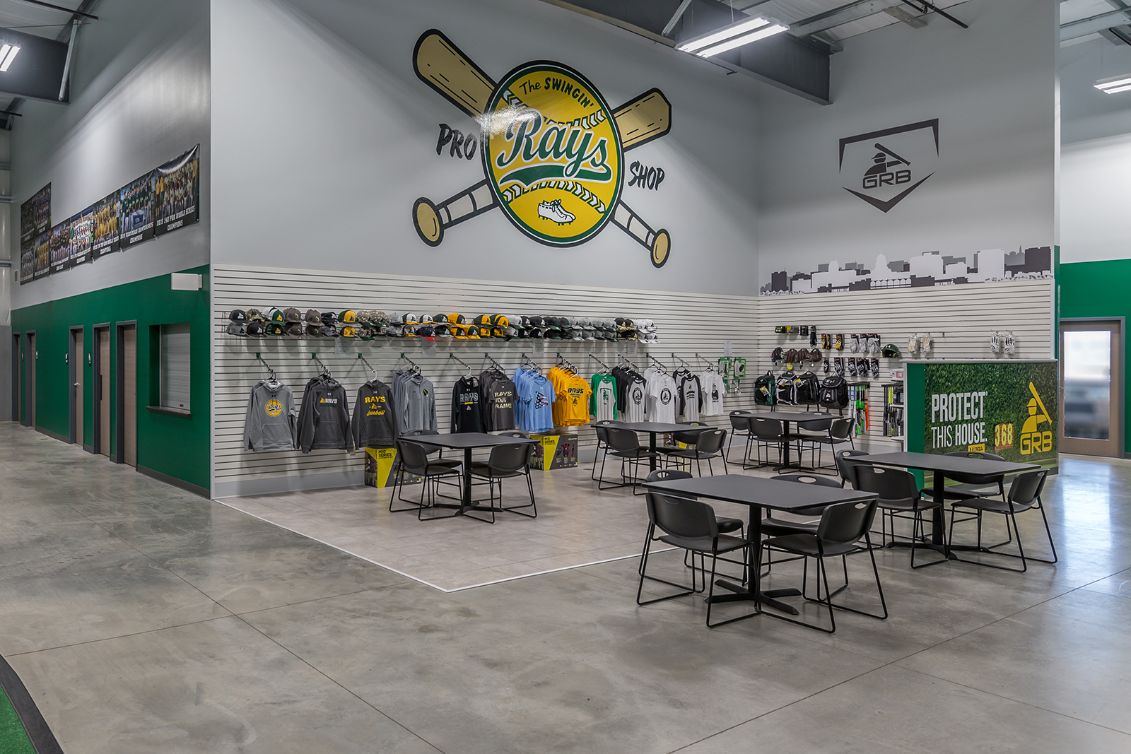 Merchandise and Break Area at GRB Academy