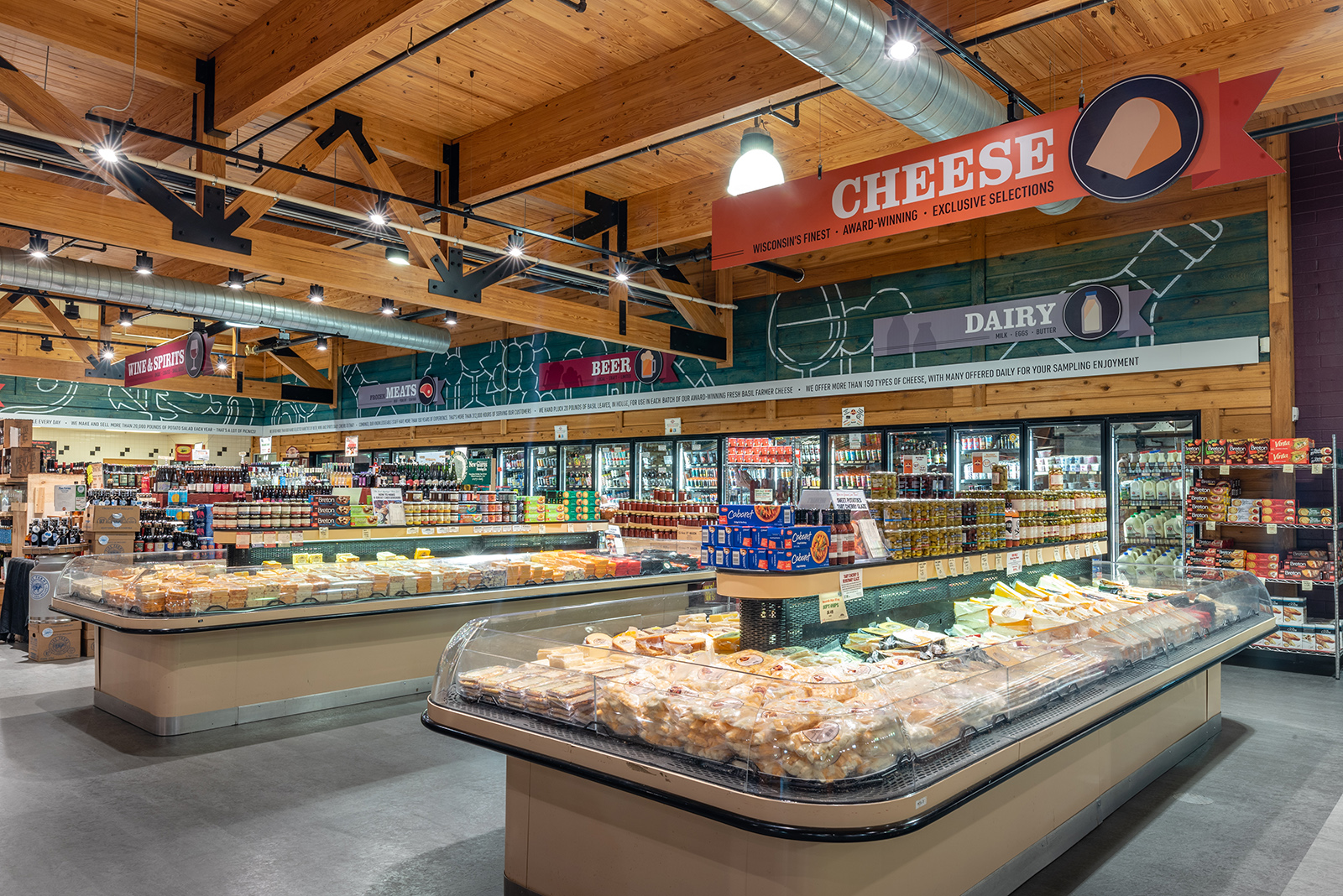 Cheese Grocery Section at Brennan's Cellars