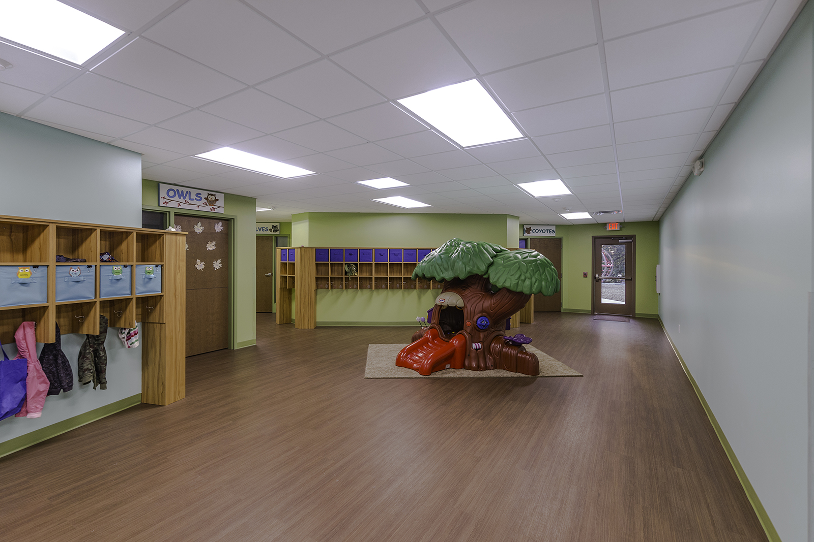 Children's Cubby Area at Ginger Bread House Childcare