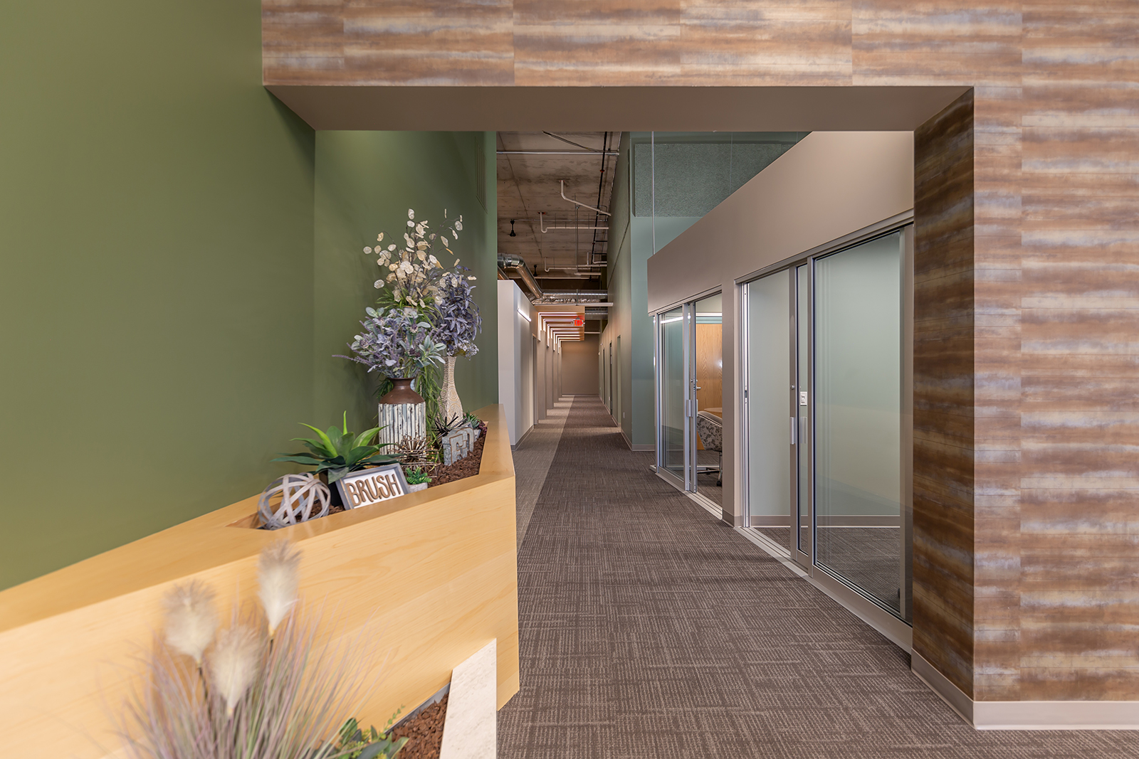 Hallway Leading to Dental Suites at First Choice Dental The Marling