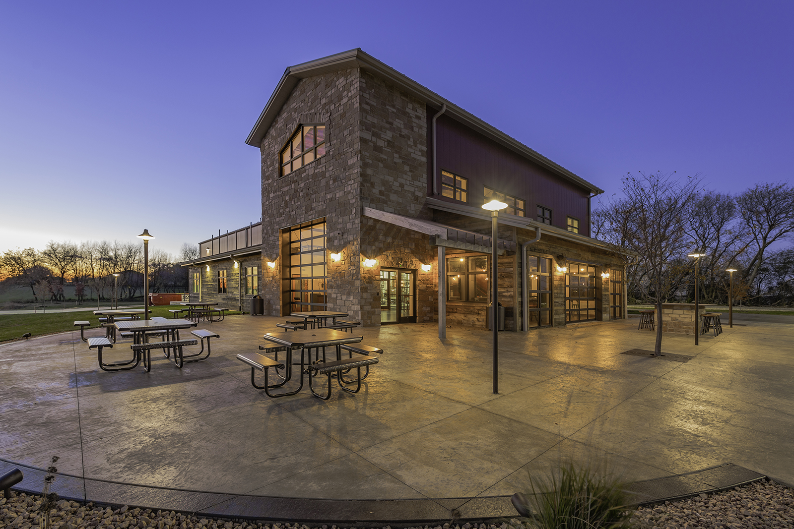 Patio at Dancing Goat Distillery