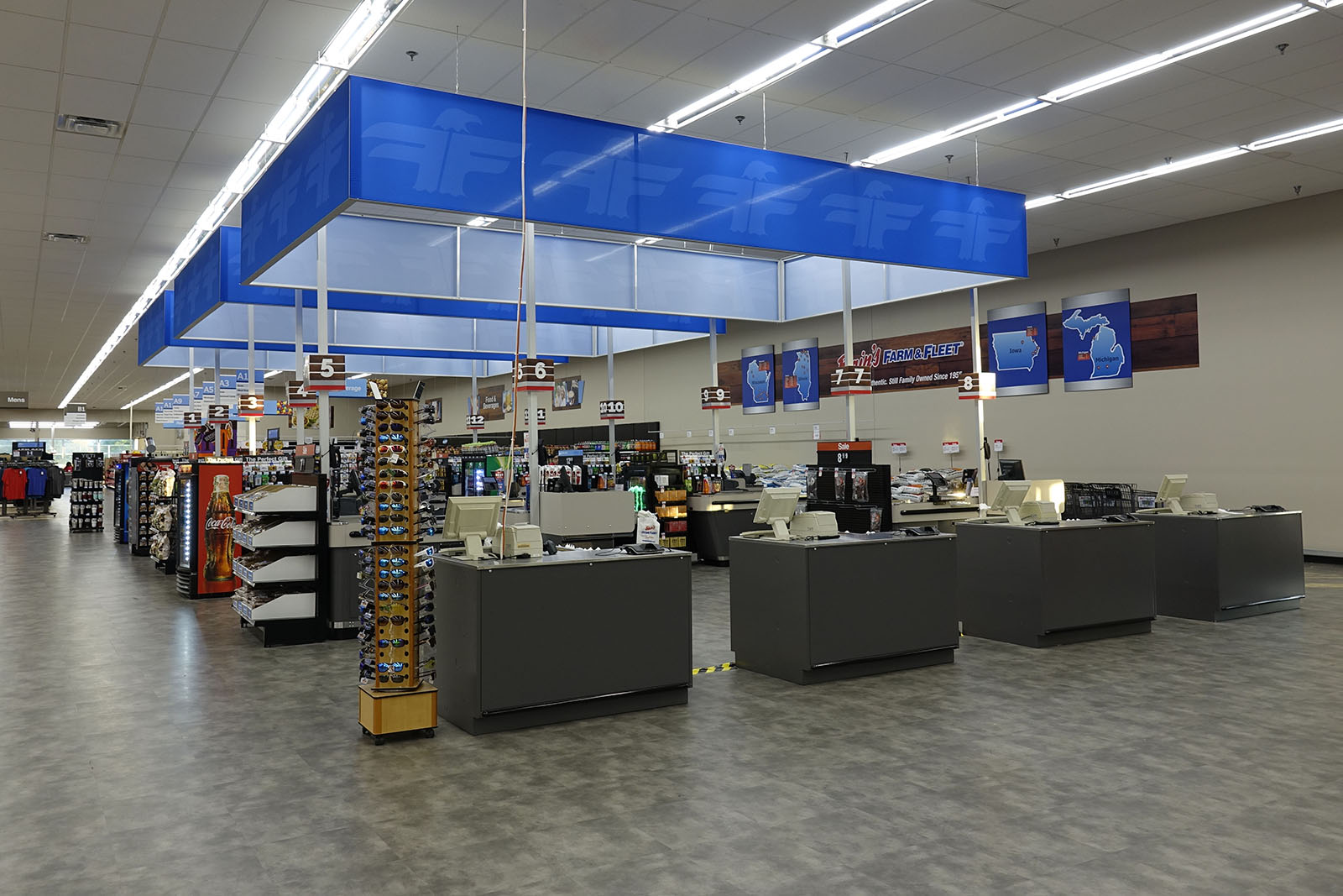 Registers at Farm & Fleet of Jackson, MI