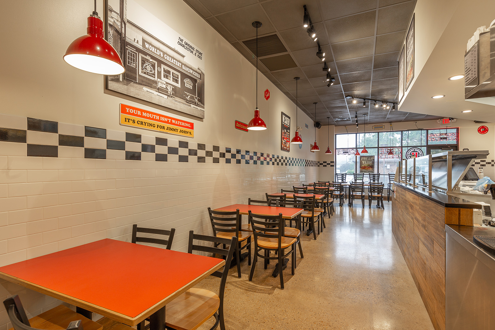 Wall at Jimmy John's in Fitchburg, WI