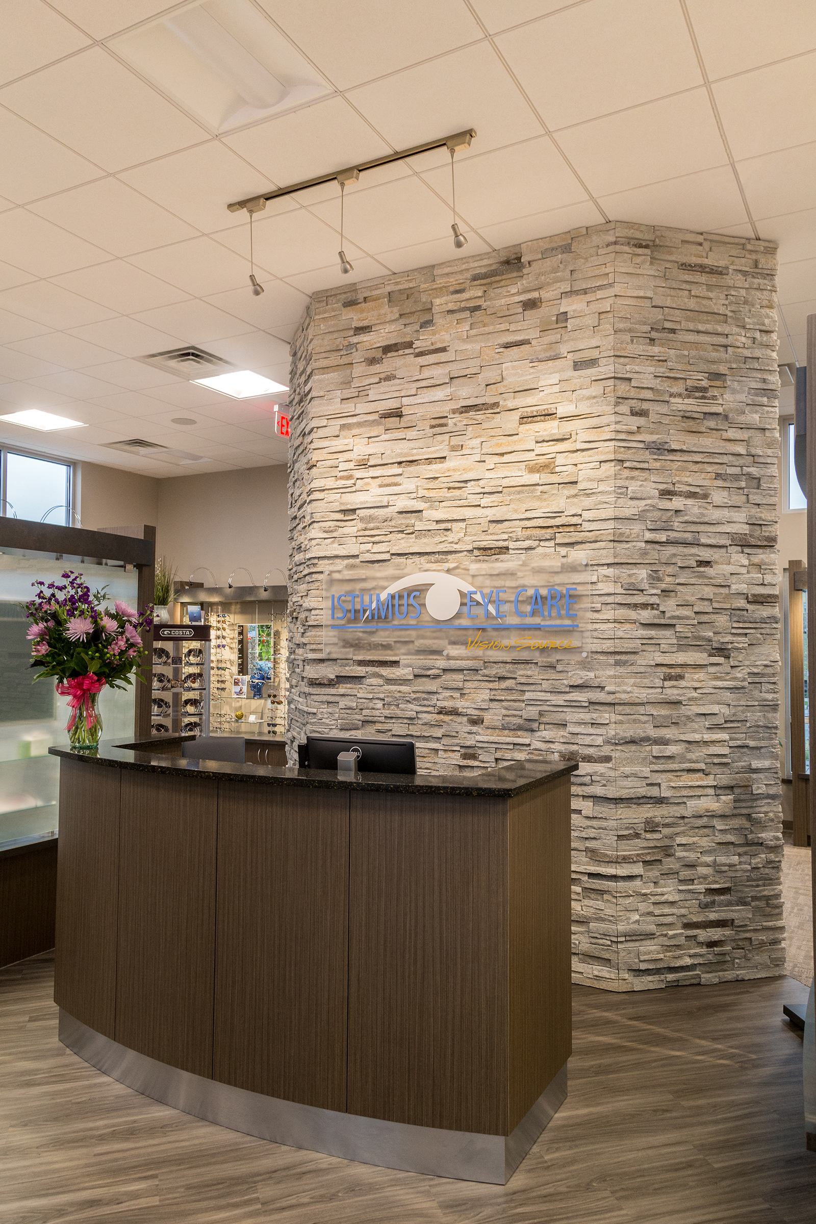 Lobby and Front Desk at Isthmus Eye Care