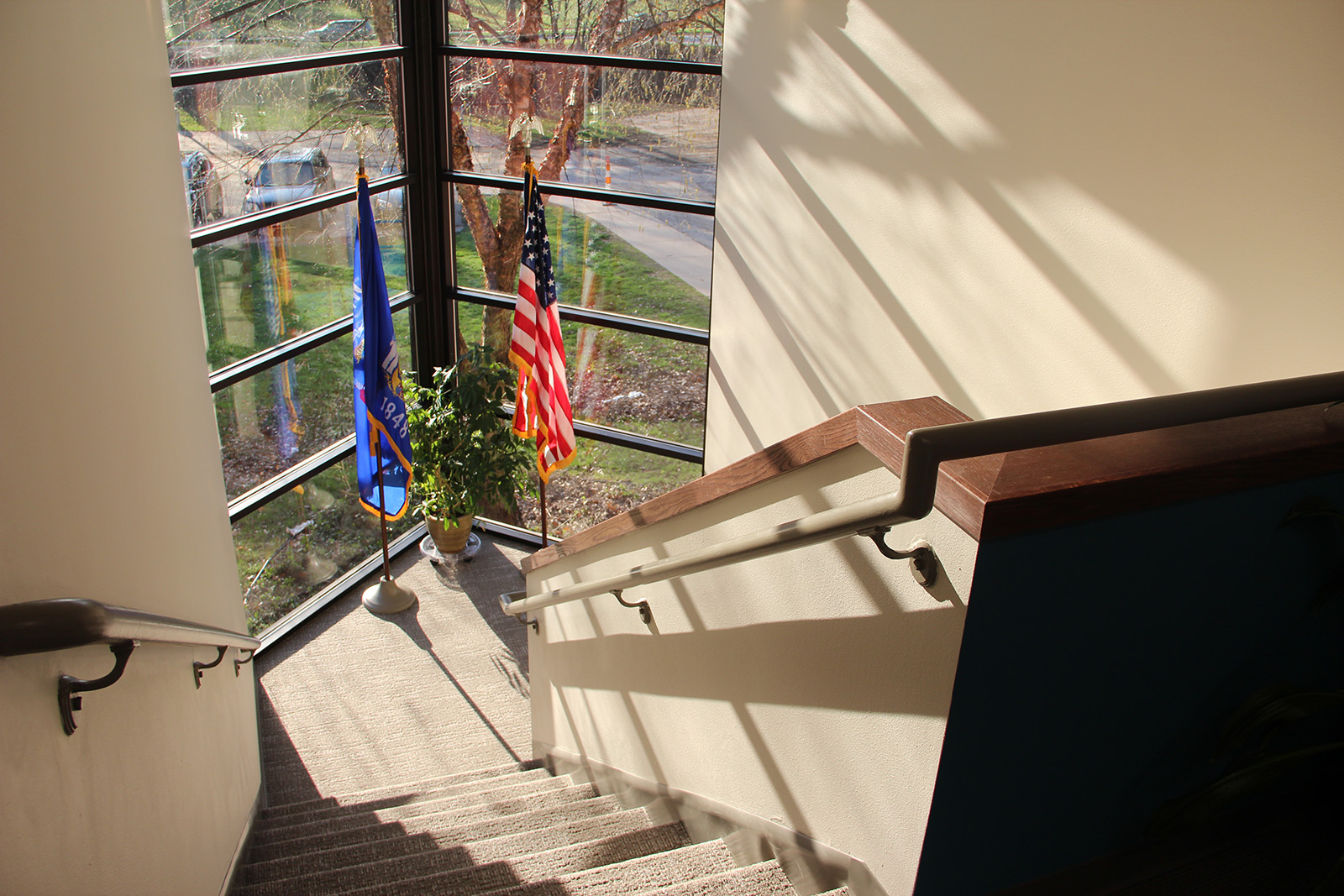 Stairwell at QRL Financial