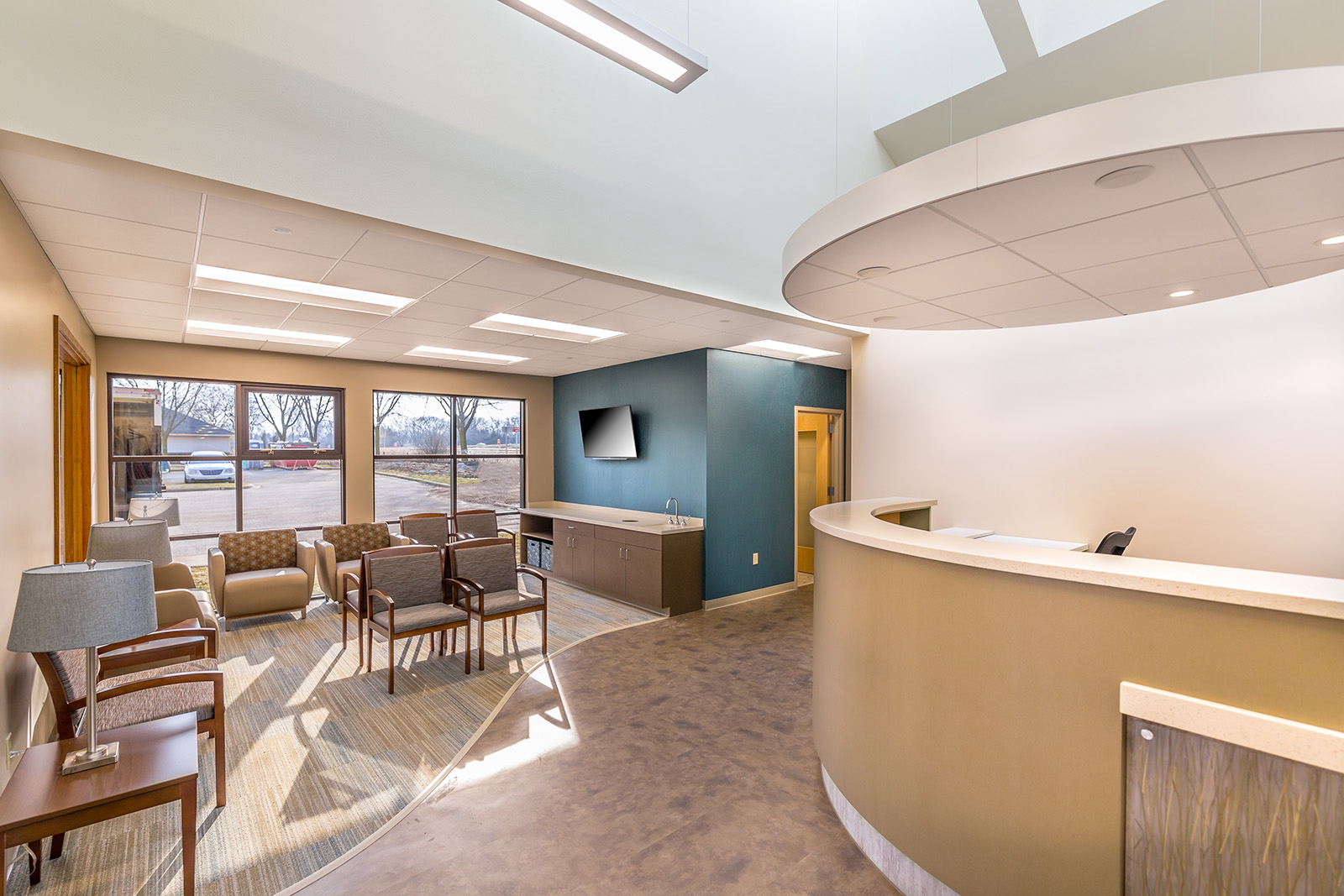 Lobby and Waiting Room at First Choice Dental in Sun Prairie, WI