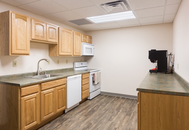 Breakroom at Integral Building Systems