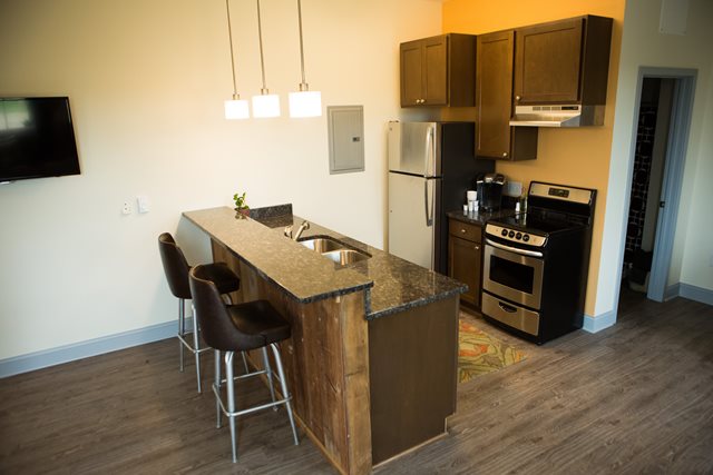 Kitchen at Flannery's Apartments