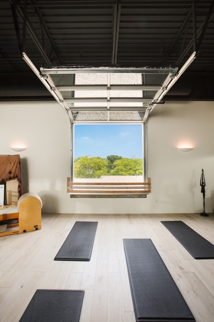 Overhead Door Window at Pilate Spa